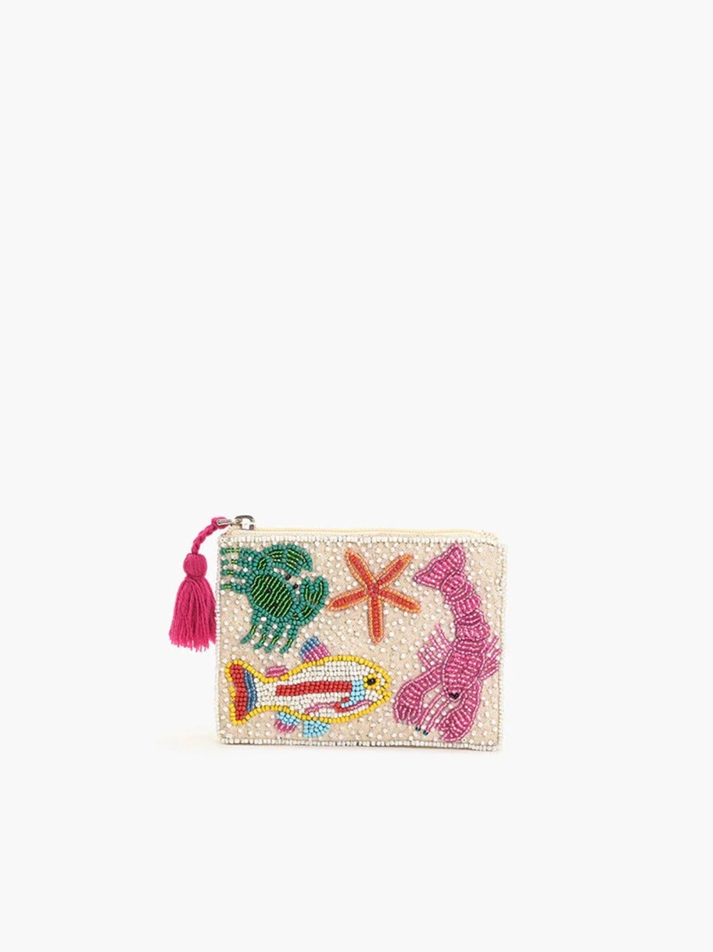 America & Beyond Beaded Coin Purse
